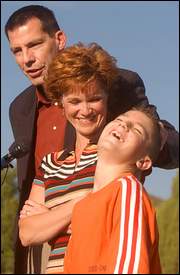 Daren and Barbara Jensen with their son Parker